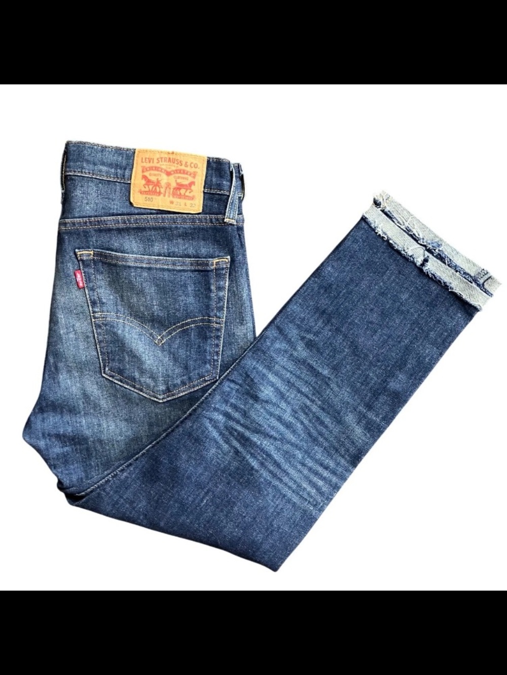 Levi's Men's Skinny Jeans in Dark Blue Denim